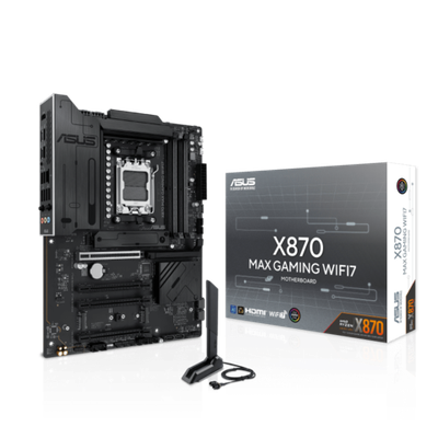 Материнская плата ASUS X870 MAX GAMING WIFI7 AM5 4xDDR5 4xSATA3 RAID 3xM.2 HDMI 2xUSB-C ATX