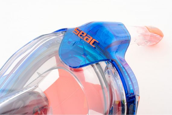 Маска полнолицевая Seac Fun синий/оранжевый