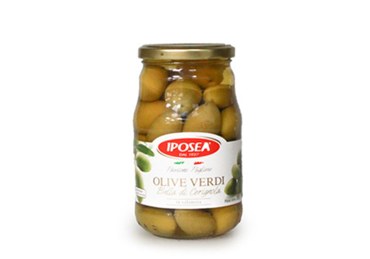 Оливки Iposea Bella di Cerignola с косточкой, 310г