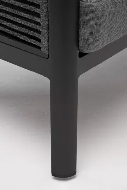 "Париж" модуль диванный правый, двухместный, цвет серый