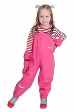 Полукомбинезон непромокайка р.128 розовый (Smail)
