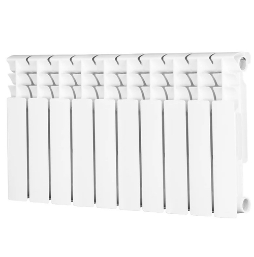 Радиатор биметаллический Evolution EvВ 350 боковое подключение белый 10 секций