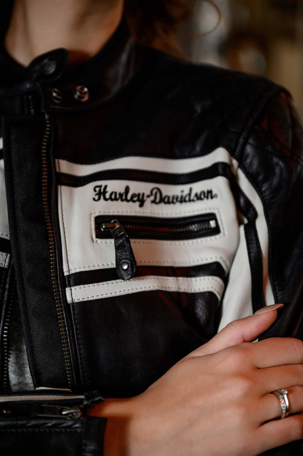 Куртка Harley-Davidson с контрастными полосками