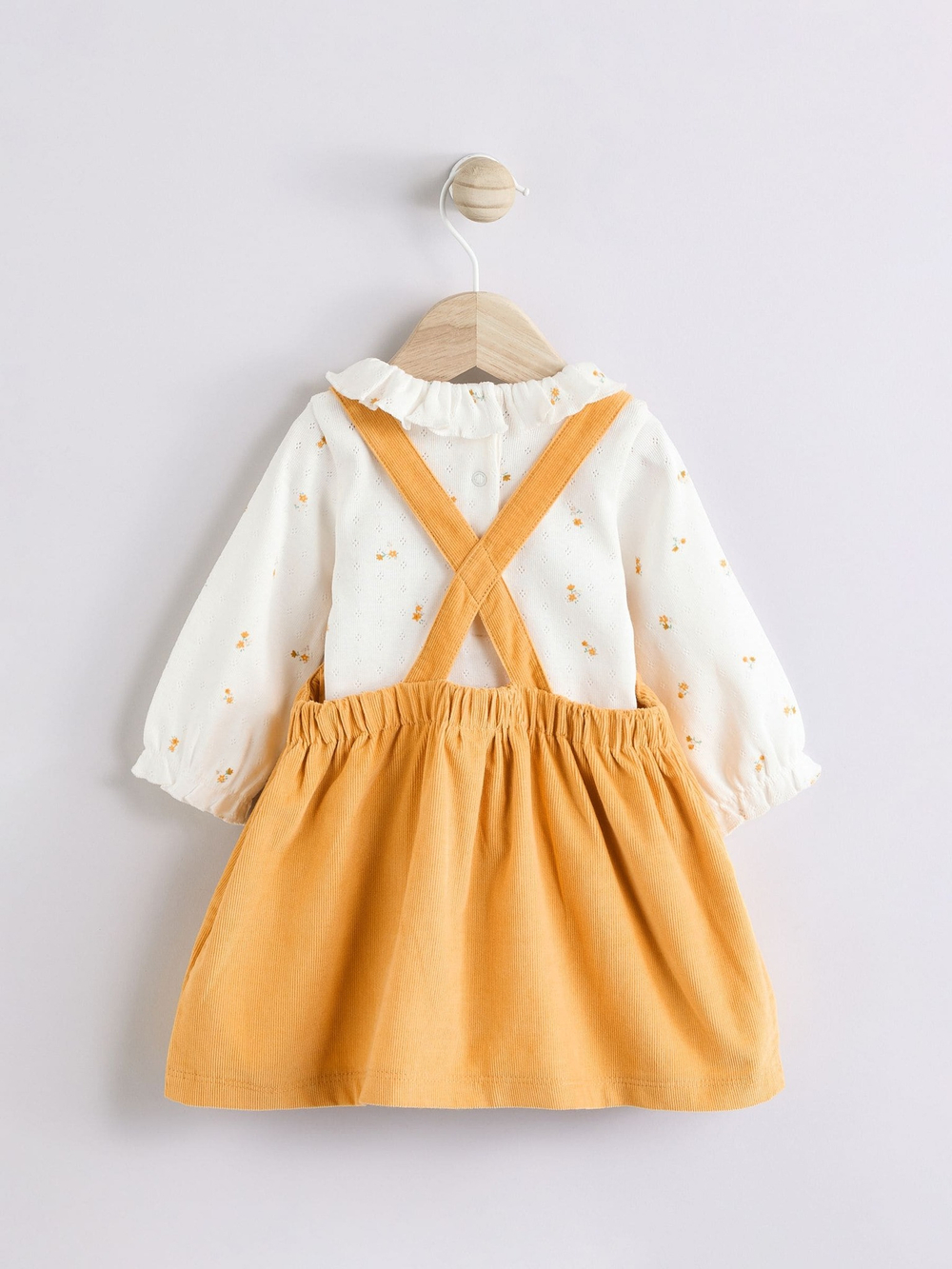 Комплект из трех предметов для девочки Next E65-157, Оранжевый, Молочный