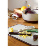 Доска разделочная из пшеничного волокна homi, 44х30 см, светло-серая с темно-сливовым кантом