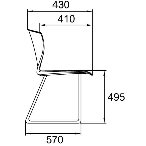Стул PULL Chrome (на прутке)