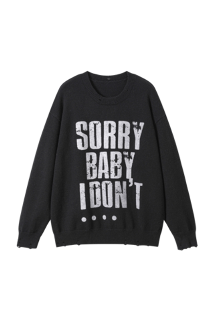 Свитер DONSMOKE "Destroy Logo" Distressed Sweater