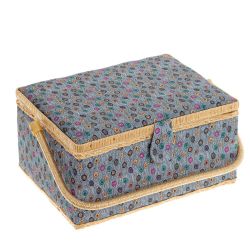 GAEM Шкатулка для рукоделия (с подносом и набором для шитья), L34 W23 H16 см