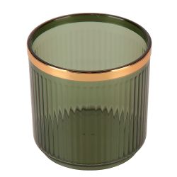 Банка для сыпучих продуктов с ложкой (зеленая) h=8,8см,v=400мл (акрил,нержавеющая сталь) (индивидуа