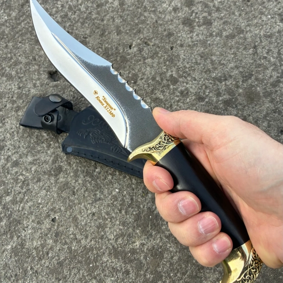 Нож охотничий хищник ковка кизлярский