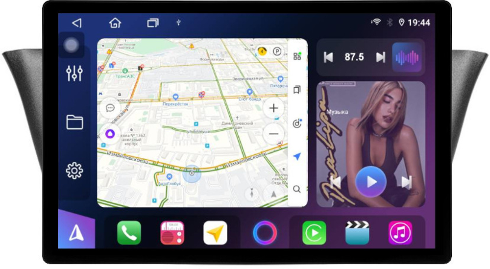 Магнитола для Iveco Daily 3 2014+ (рамка под кожу) - FarCar BX877 монитор 13" 2K QLED на Android 13, TS10, 6+128, CarPlay, 4G SIM-слот