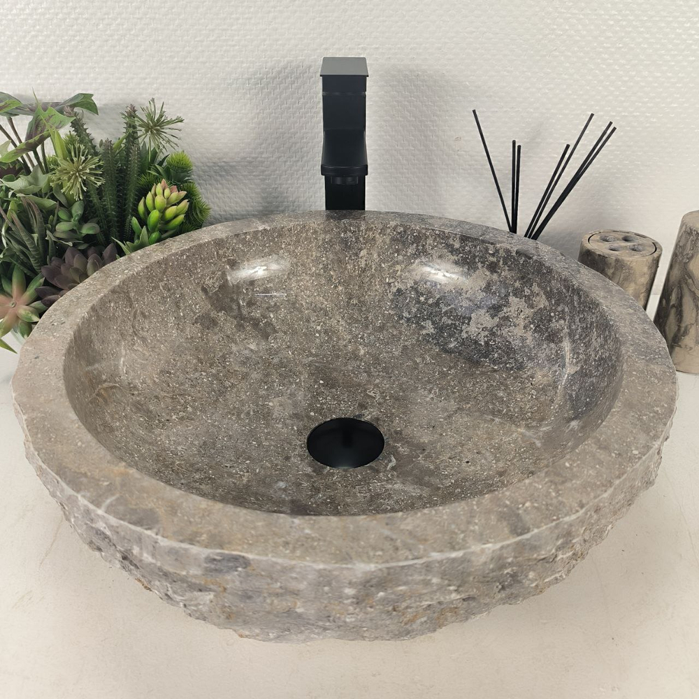 Раковина из мрамора Erozy Grey EM-64649 47*47*15 0186