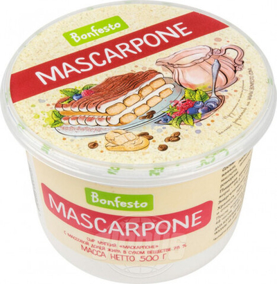 Сыр "Маскарпоне" Bonfesto, 500 г