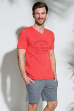 Мужской комплект Marcel с надписью на футболке (Размер: S) (Цвет: серый)