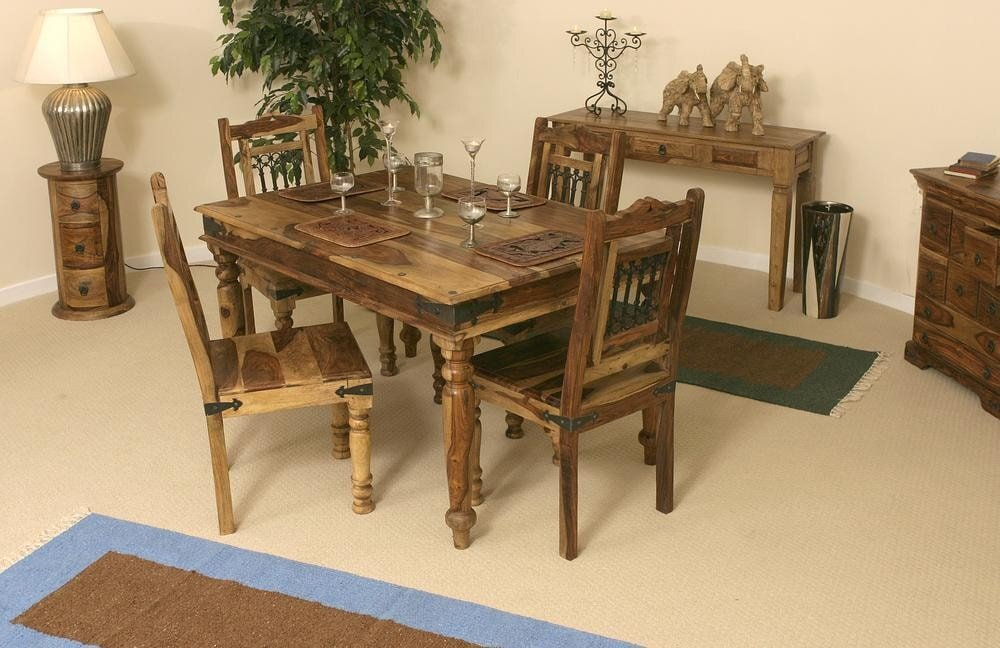 Стол Бомбей 0390-135 палисандр, 135*90*76, натуральный (natural)