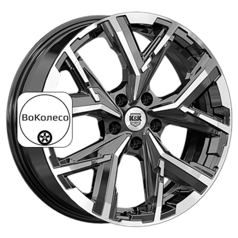 6,5x18/5x114,3 ET50 D54,1 Айона (КС1169) Алмаз черный K&K
