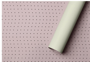 Пленка "Золотые точки" Персиковая/Серая