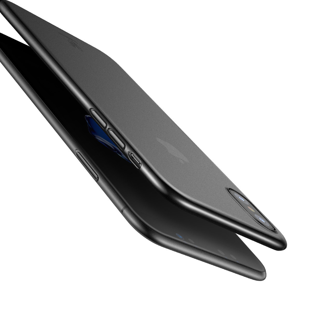 Чехол для Apple iPhone X Baseus Wing Case - Transparent Black