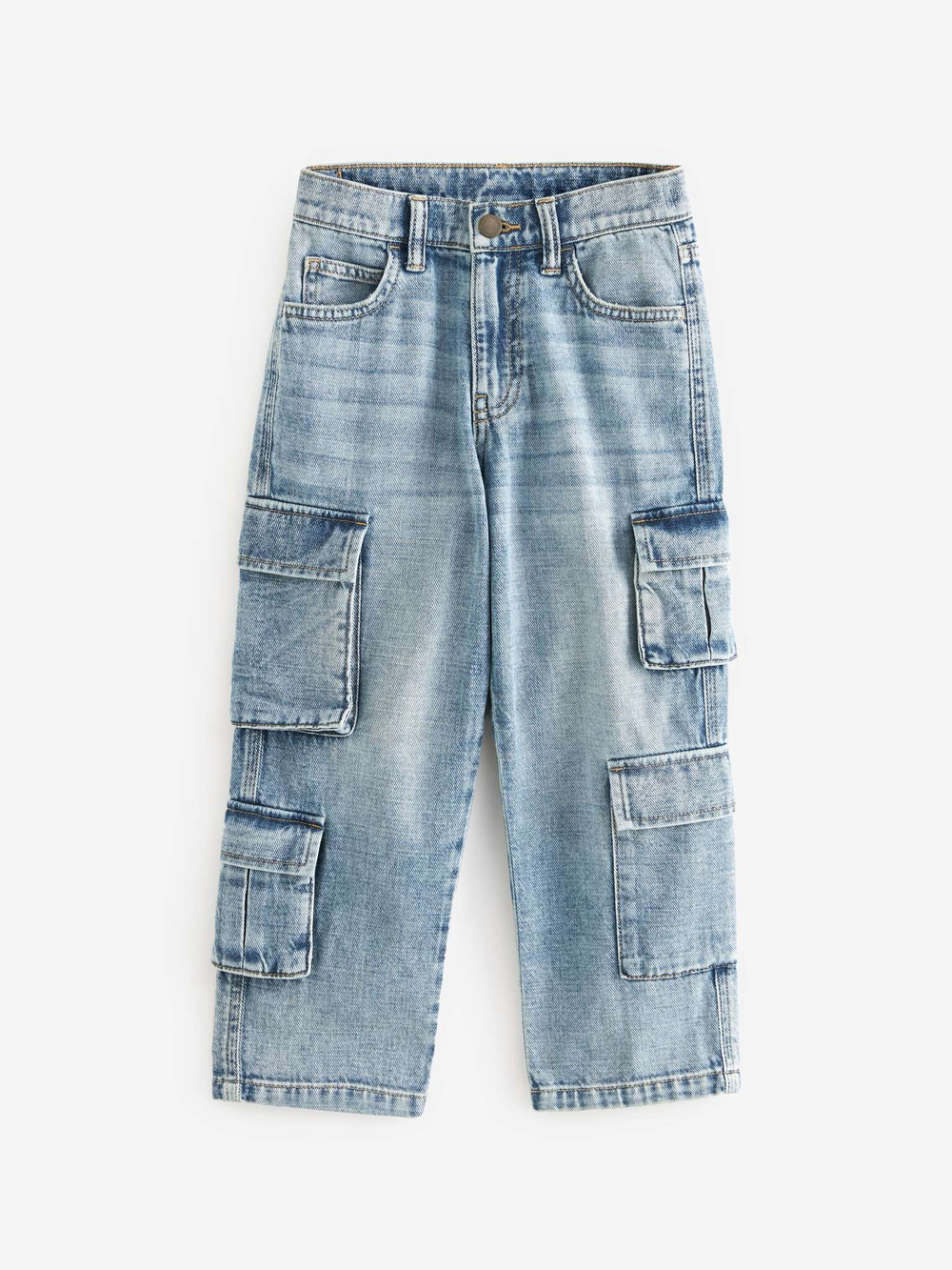 Джинсы карго для мальчика Next 157-505, Голубой