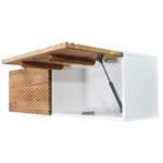 Тумба под телевизор лофт, тумба навесная Нью-Йорк с фасадами из дуба