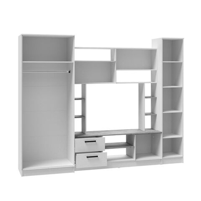 Гостиная СОЛО (Белый/Ателье светлое)