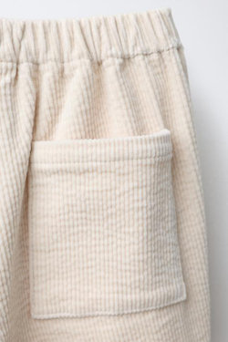 ZARA ВЕЛЬВЕТОВЫЕ БРЮКИ BAGGY, ЭКРЮ