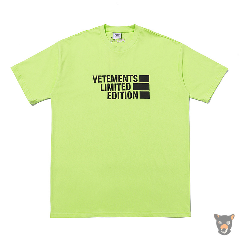 Футболка Vetements "Limited Edition" салатовая