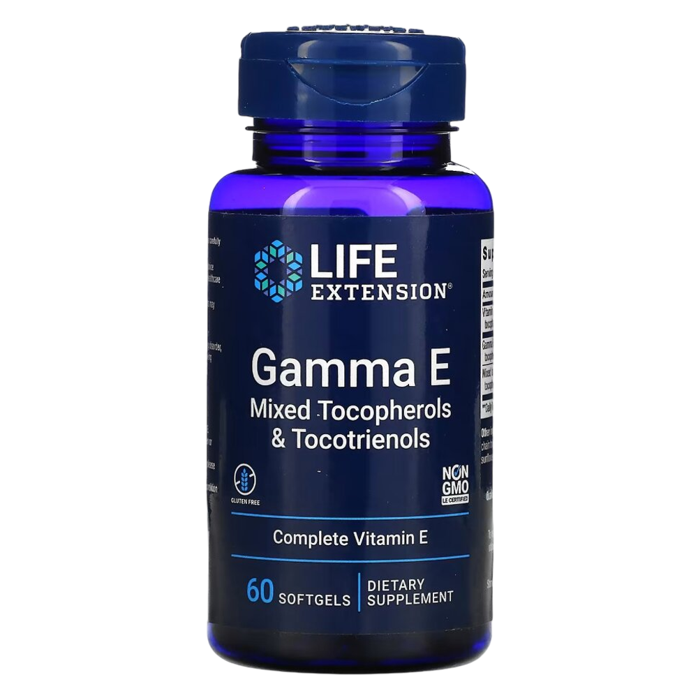 Life Extension Gamma E Mixed Tocopherols & tocotrinols 60 softgels, Витамин E
