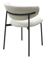 Стул М-City DISAUR Леонардо Soul 000 Белый, букле, Черный каркас