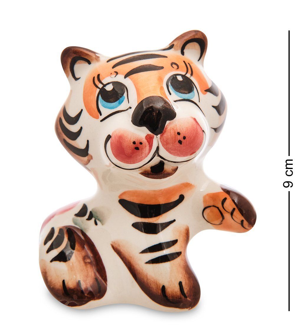 ГЛ- 681 Фигурка «Тигр» цв. (Гжельский фарфор)
