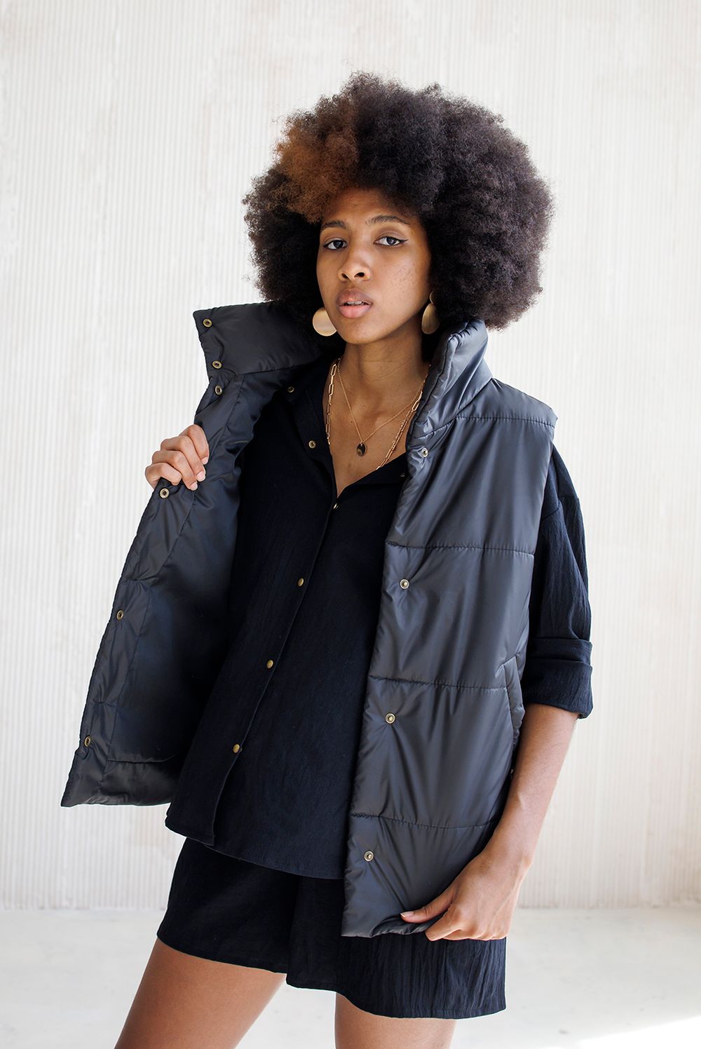 Жилет ko-ko-ko женский утеплённый черный