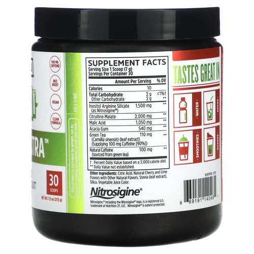 Zhou Nutrition, Lite Up Xtra, Boosted Pre-Workout, вишневый лаймад, 213 г (7,5 унции)