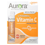 Aurora Nutrascience, Mega-Pack+, липосомальный витамин C, 3000 мг, 32 пакетика по 20 мл (0,68 жидк. унции)
