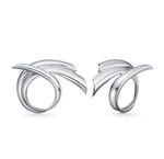 серьги-пусеты shell