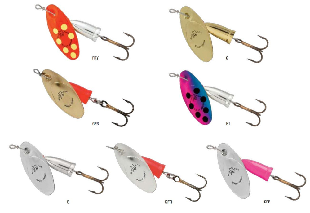 Блесна для рыбалки вращающаяся BLUE FOX Vibrax Bullet