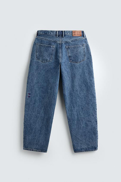 ZARA X CHAMPION ® ДЖИНСЫ СВОБОДНОГО КРОЯ, ВЫЦВЕТШИЙ СИНИЙ