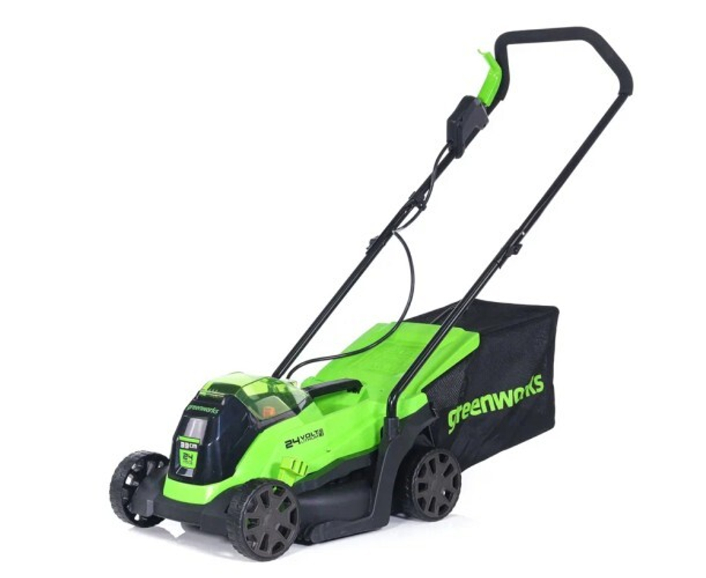 Газонокосилка аккумуляторная GREENWORKS GD24LM33 24V, 33 см, бесщеточная, без АКБ и ЗУ 2516107