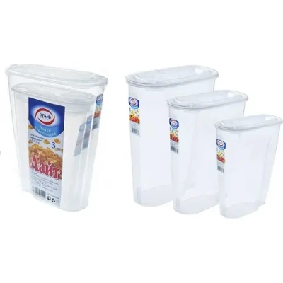 Набор контейнеров для сыпучих продуктов Лайт 2 л, 3 л, 5 л