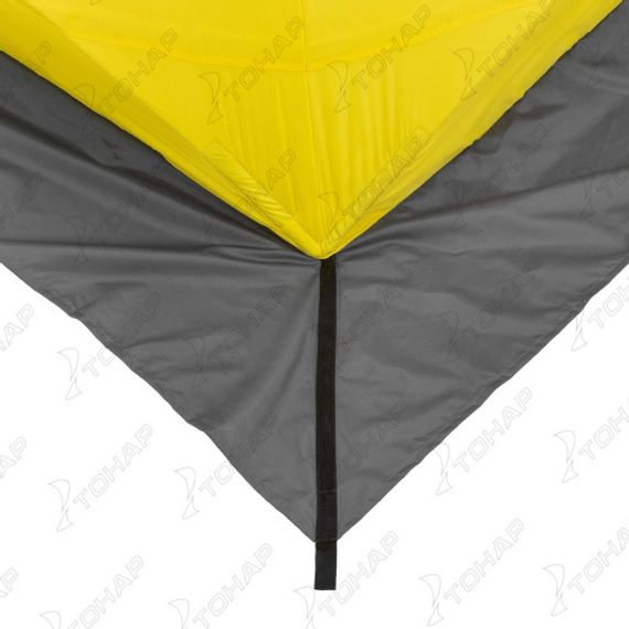 Палатка зимняя утепл. ЮРТА Premium желтый/серый (HS-WSCI-P-YG) Helios