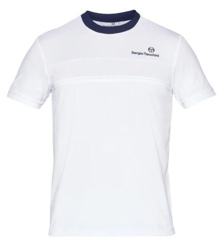 Мужская теннисная футболка Sergio Tacchini Specchio T-Shirt - белый