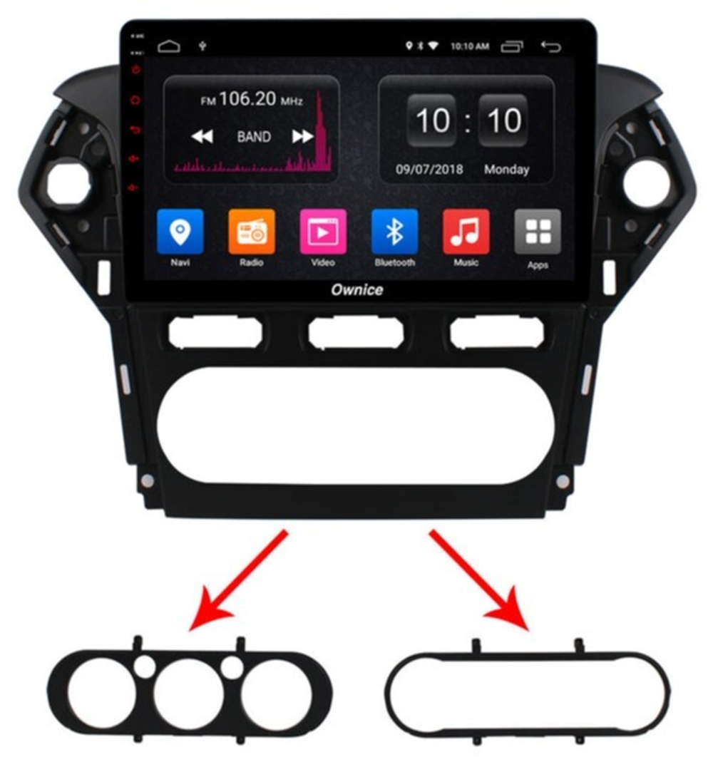 Магнитола для Ford Mondeo 4 2010-2014 - Carmedia OL-1281-1 QLed, Android 12, TS10, CarPlay, 4G SIM-слот