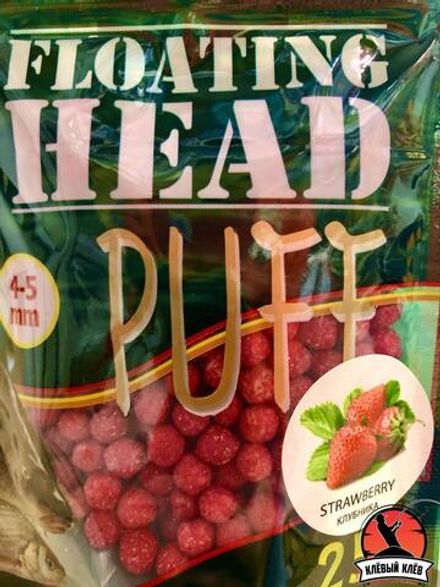 Кукурузные пуффы Corn puff (4-5 мм) "Клубника" красный