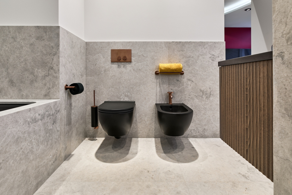 Панель смыва Gessi Anello, для встраиваемого смывного бачка TECE, цвет Matte Black