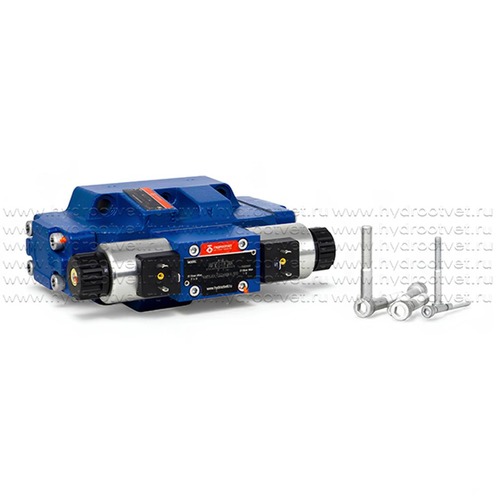 4WEH16G7X/6EG24N9ETK4/B10 - Гидрораспределитель с электроуправлением Ду16 схема G (64), напряжение G24, каналы управления ET - X и Y - внутренние