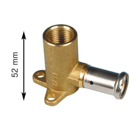 Водорозетка ВР, HENCO(ХЕНКО) латунь пресс, 16x1/2" (52 мм)