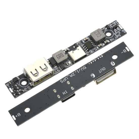 Плата зарядки и защиты 18650, модуль питания 5V 1.2A с USB-C и USB-A