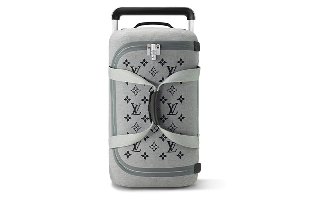 LOUIS VUITTON Horizon Duffle Soft Jacquard 55 Gray