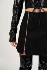 ЮБКА С ДЕКОРАТИВНЫМИ МОЛНИЯМИ GLORY