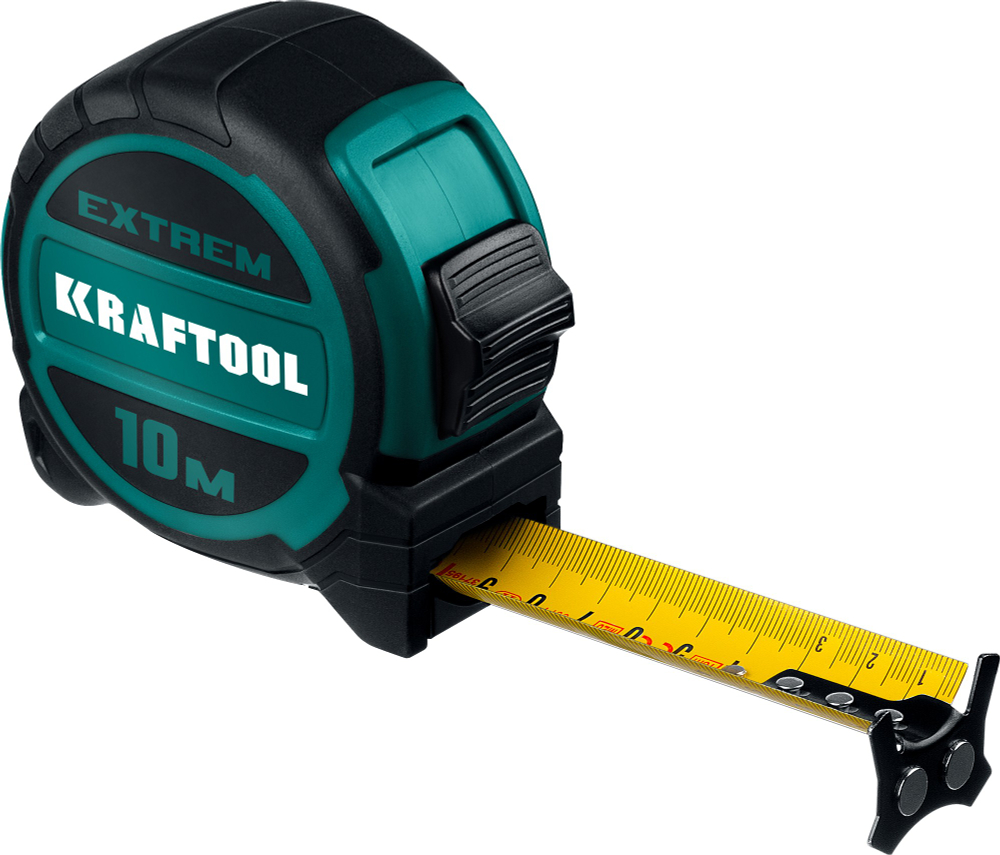 KRAFTOOL Extrem, 10 м х 32 мм, рулетка со сверх широким полотном (34127-10)