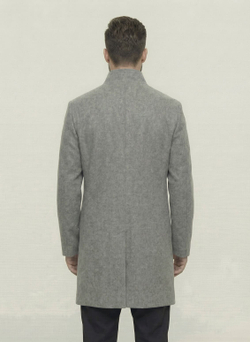 Мужское пальто (светло-серое) С30